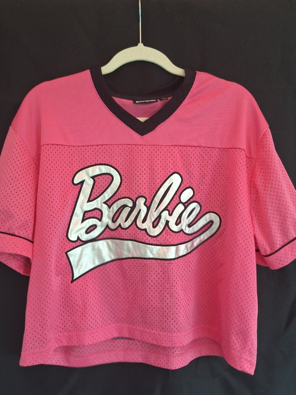 Barbiecore Pink Malibu 59 Mesh Jersey Top Y2K Sporty Glam M